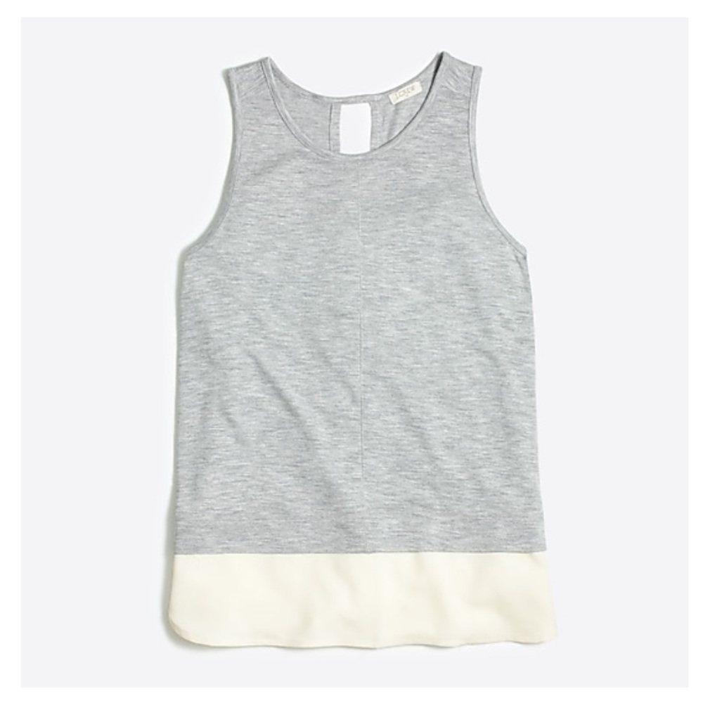 Jcrew Drapey tank top with silky hem